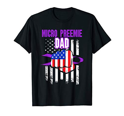 Micro Preemie NICU New Dad Option Premature Birth T-Shirt