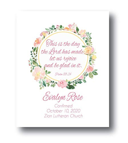 Personalized Confirmation Gifts For Teenage Girl  Choose Color  Confirmation Gifts For Goddaughter  Personalized Confirmation Gifts  Confirmation Girl Gifts  8x10 or 11x14 Print Only