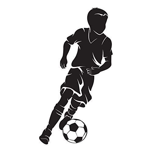 Boys Soccer No Name. - 0293 - Soccer Theme Decal - Sports Decal - Dribbling - Futbol Boys Soccer No Name. - 0293 - Soccer Theme Decal - Sports Decal - Dribbling - Futbol