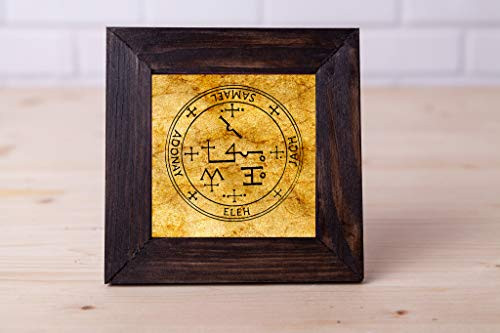 Sigil of Archangel Samael Talisman Archangel Ancient Talisman Mini Canvas 4 inch x4 inch Seal of Samael Guardian Angel Desktop Canvas Print Sigil of Archangel Samael Talisman Archangel Ancient Talisman Mini Canvas 4 inch x4 inch Seal of Samael Guardian Angel Desktop Canvas Print