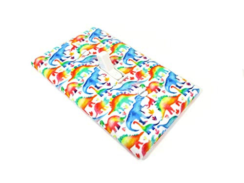 Rainbow Dinosaurs Light Switch Cover Plate Dino Nursery Decor
