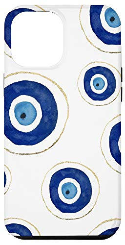 iPhone 12 Pro Max Evil Eye Phone Case Amulet Cover Pattern Good Vibes White Case