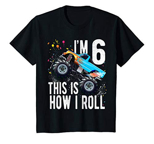 Kids 6 Year Old Shirt 6th Birthday Boy Monster Truck Car T Shirt Kids 6 Year Old Shirt 6th Birthday Boy Monster Truck Car T Shirt