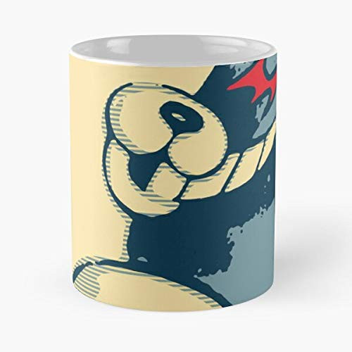 Monokuma For Vote Ultimate Despair Mug Best Mug holds hand 11oz made from White marble ceramic