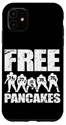 iPhone 11 Free Pancakes Offensive Line Lineman Funny Football Case
