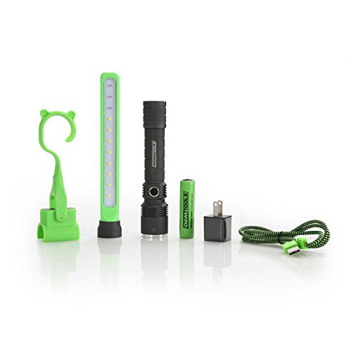 OEMTOOLS 24607 Professional Rechargeable Flashlight with Dual Function LED/UV Inspection Light