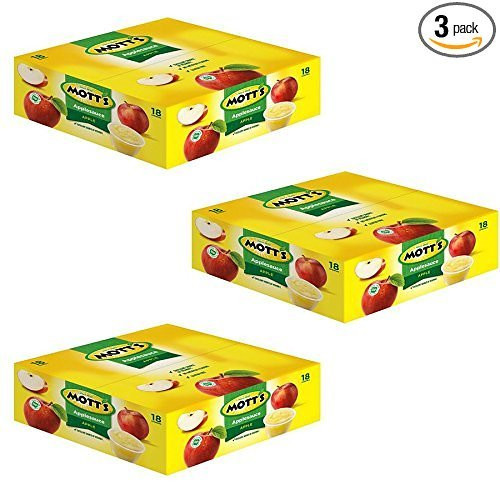 Mott s Original Applesauce  4 oz  18 count  Pack of 3