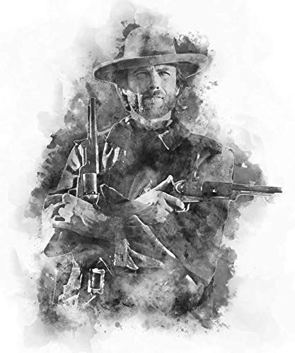 11x14 Clint Eastwood Outlaw Josey Wales Watercolor Art Print