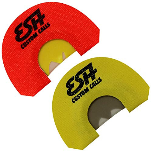 ESH 2 Pack Turkey Mouth Calls with 3 Reed Batwing Cut for Realistic Turkey Sounds - Must Have Hunting Accessories - Foolproof Diaphragm Call Set