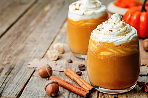 Pumpkin Spice Latte 8oz Vegan Soy Wax Candle with Wood Wick  Phthalate Free