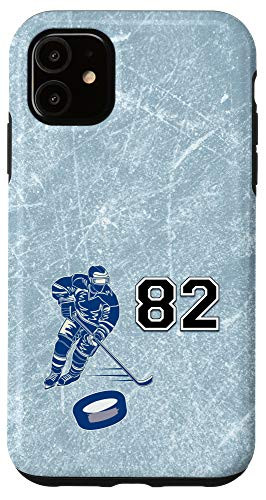 iPhone 11 82 Hockey Number Player Design  82 Case