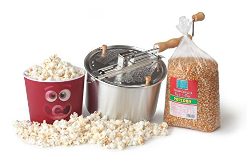 Wabash Valley Farms 36024AMZ Popcorn Popper Kit Regular Silver