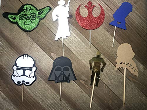 Star Wars Cupcake Toppers 12 pcs Star Wars Bday Decor Star Wars Birthday Decor May The Force Be With You Star Wars Cupcake Toppers 12 pcs Star Wars Bday Decor Star Wars Birthday Decor May The Force Be With You
