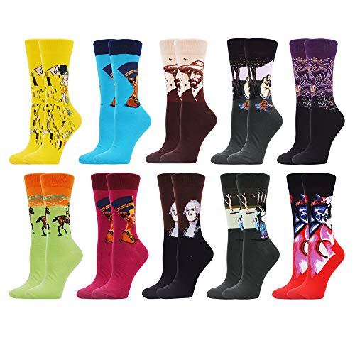 WeciBor Women s Colorful Novelty Funny Crew Socks Crazy Cute Design Combed Cotton Crew Socks 204-09 WeciBor Women s Colorful Novelty Funny Crew Socks Crazy Cute Design Combed Cotton Crew Socks 204-09