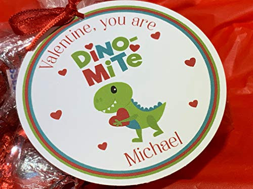Dinosaur Valentines  Valentine you are dino-mite  Valentine Tags  Valentine tags  School Valentine Tags  Set of 12 tags  Candy  ribbon and bag are not included