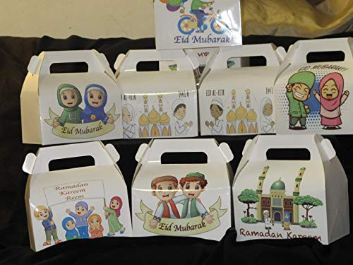 10 Custom Ramadan Boxes  Custom Eid Boxes  Ramadan Goodie Bags  Ramadan gift box  Ramadan favors  Ramadan party supplies  Eid gift  Eid Mubarak set of 10