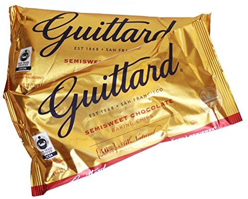Guittard All Natural Semisweet Chocolate Baking Chips  12 Oz  340 Grams   Pack of 2