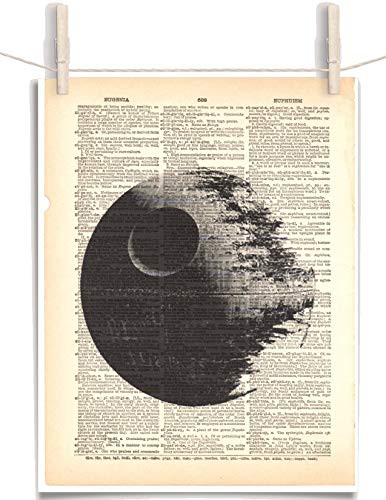 Star Wars Death Star 8.5 x 11 Vintage Dictionary Page Unframed Art Print
