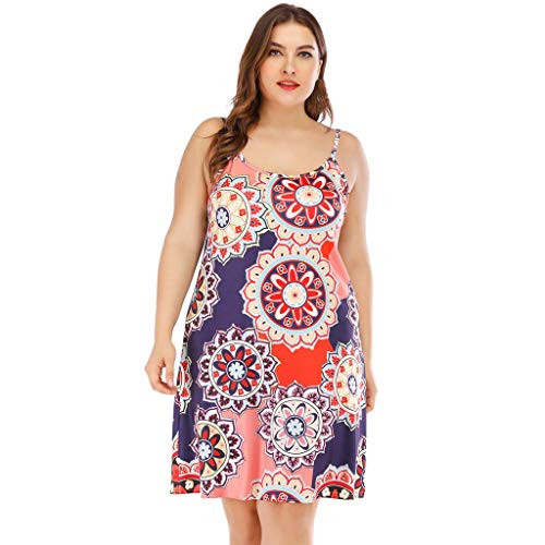 Aniywn Womens Plus Size Dress Spaghetti Straps Sleeveless Bohemian Printing Mini Dress Party Dresses Aniywn Womens Plus Size Dress Spaghetti Straps Sleeveless Bohemian Printing Mini Dress Party Dresses