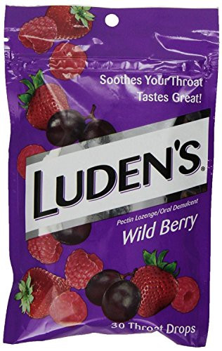 Ludens Throat Drops Wild Berry 30 Lz  Pack of 6