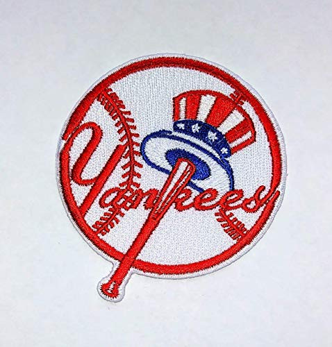 Yankees ny iRON ON EMBROIDERED PATCH BASEBall the pinstripes The bronx bombers. Size 2.0 inches Ny yanks