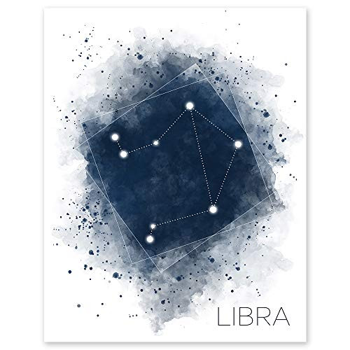 Libra Star Constellation - Zodiac Wall Art Print -11 x 14 Unframed Watercolor Astrology Sign - Horoscope - Ideal Gift for September-October Birthdays Libra Star Constellation - Zodiac Wall Art Print -11 x 14 Unframed Watercolor Astrology Sign - Horoscope - Ideal Gift for September-October Birthdays