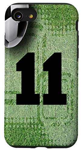 iPhone SE  2020    7   8 Soccer Case Black Number 11 Eleven Case