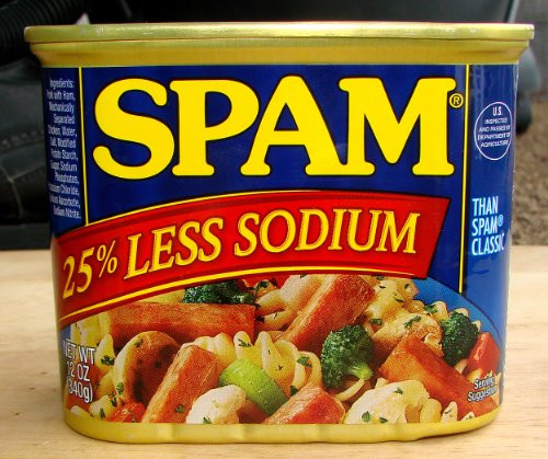 Spam 25 Percent Less Sodium 12 oz - Pack of 4