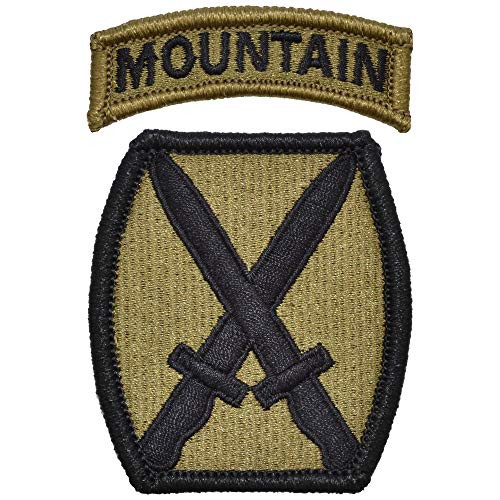 10th Mountain Division Patch with Mountain Tab - OCP Scorpion