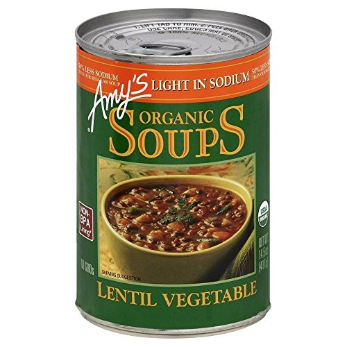 Amy s Soup Lentil Vegetable Organic Light in Sodium 14.5 OZ Pack of 3