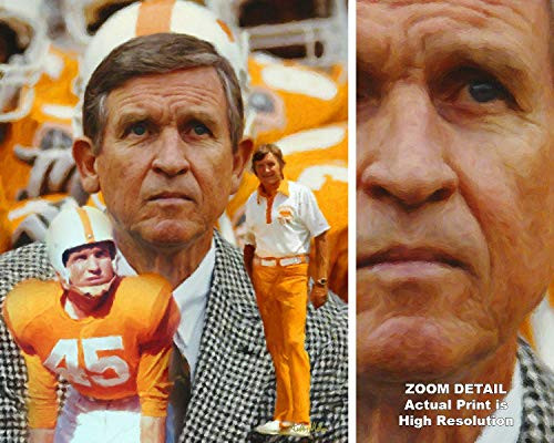Johnny Majors Tennessee Volunteers UT Vols Coach NCAA College Football Art Print 2510 11x14-24x30 Johnny Majors Tennessee Volunteers UT Vols Coach NCAA College Football Art Print 2510 11x14-24x30