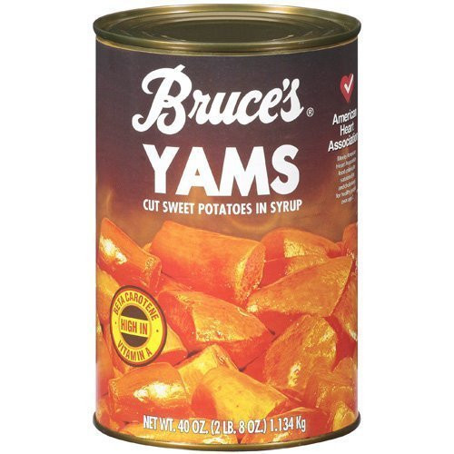 Bruce s  Yams  Cut Sweet Potatoes in Syrup 40oz Can  Pack of 2   Choose Can Sizes Below   40oz Can  by Bruce Foods