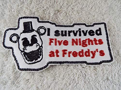 I Survived FIVE NIGHTS at FREDDY s Bear Embroidered Iron-on Patch