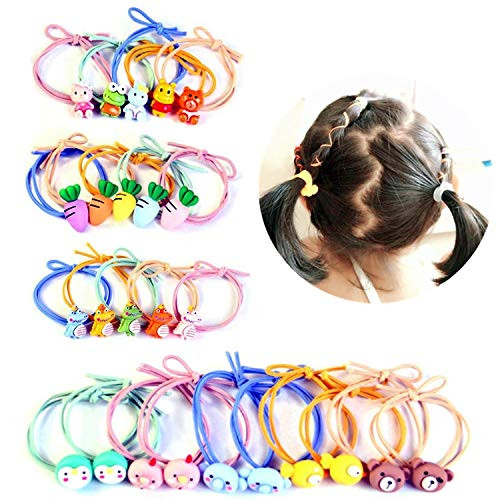 Hair Ties for Girls Cute Cartoon Elastic Hair Band Hair Ponytail Holder Hair Accessories For Girl 25pcs Cartoon 2 Hair Ties for Girls Cute Cartoon Elastic Hair Band Hair Ponytail Holder Hair Accessories For Girl 25pcs Cartoon 2