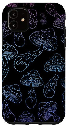 iPhone 11 Pastel Goth Mushrooms   Vaporwave Aesthetic Case