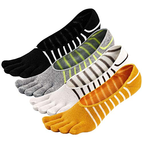 Women s Toe Socks No Show Athletic Running Toe Socks Low Cut Crew Ankle Five Finger Socks