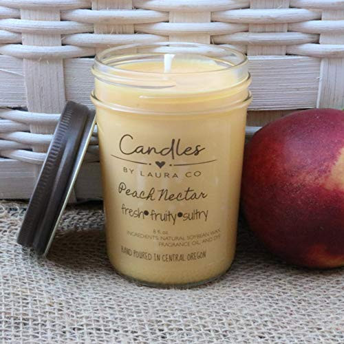 Peach Nectar 8 oz Soy Jar Candle
