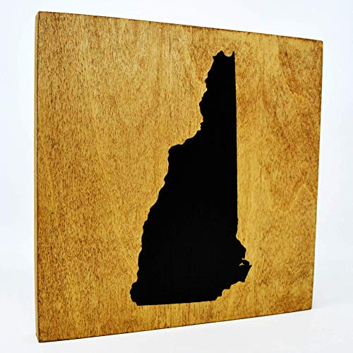 New Hampshire Wall Decor - 8x8 Decorative NH Map Wood Box Sign - Ready To Hang New Hampshire Decor - Home State Pride Collection - Rustic NH Silhouette Gifts and Decorations New Hampshire Wall Decor - 8x8 Decorative NH Map Wood Box Sign - Ready To Hang New Hampshire Decor - Home State Pride Collection - Rustic NH Silhouette Gifts and Decorations