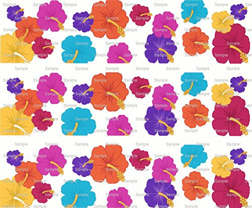 Spring Flowers - Cake Side Strips - Edible Cake Cupcake Party Topper - D6485