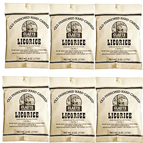 Claeys Old Fashioned Hard Candy - 6 Pack - Licorice - Since 1919