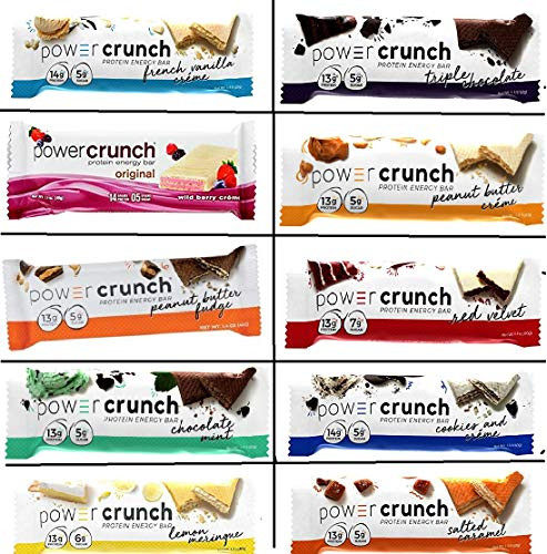 Power Crunch Original Protein Bars  Variety Pack  All Flavors-22 Bars  Variety All Flavors  22 Bars