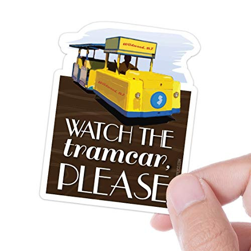 Watch the Tram Car Please Wildwood NJ Boardwalk Sticker New Jersey Stickers for Hydroflask Funny Jersey Shore Die Cut Vinyl Decal Watch the Tram Car Please Wildwood NJ Boardwalk Sticker New Jersey Stickers for Hydroflask Funny Jersey Shore Die Cut Vinyl Decal