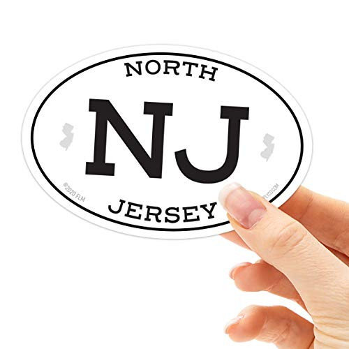 North Jersey NJ Stickers - New Jersey White Oval Sticker - Jersey Shore Newark Jersey City Paterson Elizabeth NJ Decal for Hydroflask North Jersey NJ Stickers - New Jersey White Oval Sticker - Jersey Shore Newark Jersey City Paterson Elizabeth NJ Decal for Hydroflask