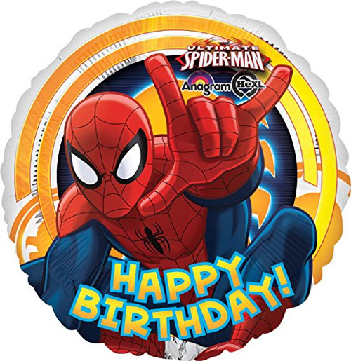 Anagram International Spiderman Ultimate Birthday Foil Balloon Pack Multicolor Anagram International Spiderman Ultimate Birthday Foil Balloon Pack Multicolor