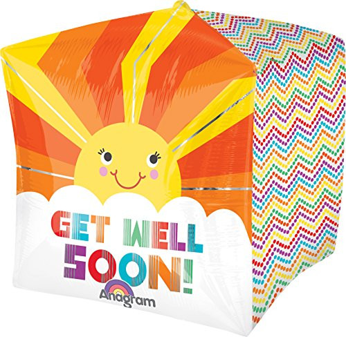 Anagram International Sun Beam Get Well Soon Cubez Balloon 15 inch Multicolor Anagram International Sun Beam Get Well Soon Cubez Balloon 15 inch Multicolor