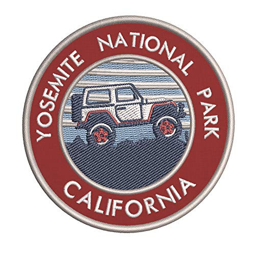 Roadtrip! Yosemite National Park Embroidered DIY Iron on or Sew-on Decorative Patch Badge Emblem Appliques Vacation Souvenir Travel Explore More Wander Adventure Series