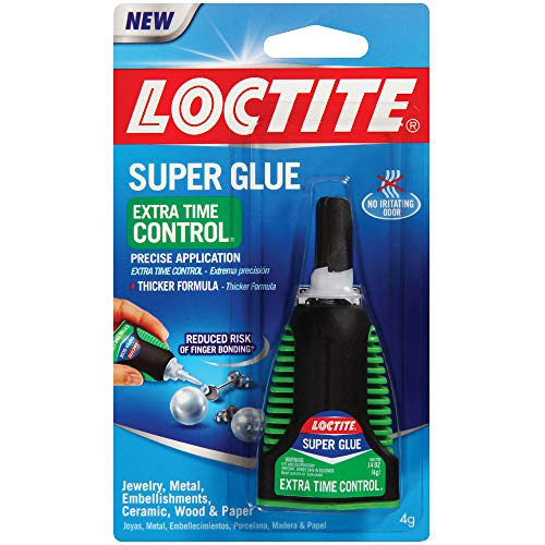 Loctite Extra Time Control Super Glue Gel  0.14 Ounce  4-Gram  Bottle