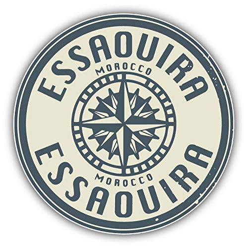 Essaouira City Morocco Grunge Travel Stamp Window Truck Car Bumper Sticker Decal 5 inch x 5 inch