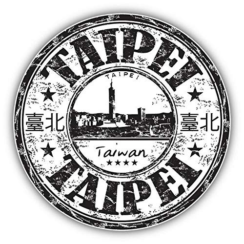 KW Vinyl Taipei Taiwan Grunge Rubber Travel Stamp Truck Car Window Bumper Sticker Decal 5 inch KW Vinyl Taipei Taiwan Grunge Rubber Travel Stamp Truck Car Window Bumper Sticker Decal 5 inch