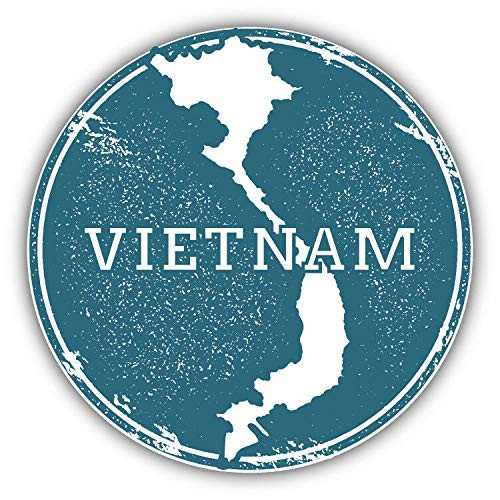 KW Vinyl Vietnam Map Grunge Rubber Travel Stamp Truck Car Window Bumper Sticker Decal 5 inch KW Vinyl Vietnam Map Grunge Rubber Travel Stamp Truck Car Window Bumper Sticker Decal 5 inch